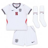 Fotbalové Dres Anglie Kobbie Mainoo #16 Dětské Domácí MS 2026 Krátký Rukáv (+ trenýrky)